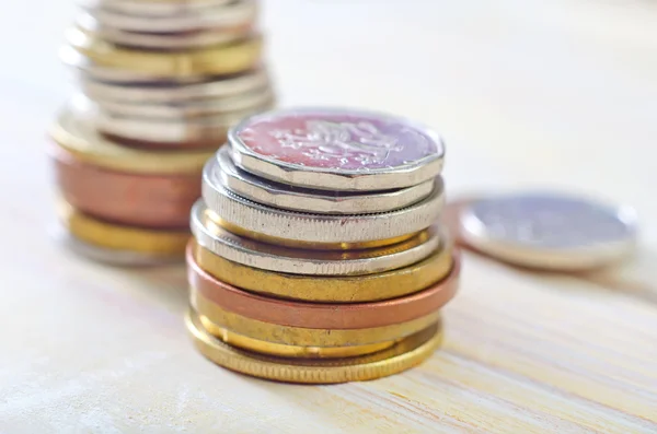 Columnas de monedas — Foto de Stock