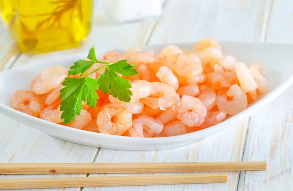 Shrimps in a bowl — Stock Photo, Image