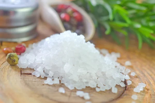 Sea salt och krydda — Stockfoto