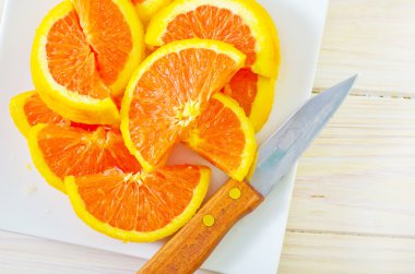 dilimlenmiş portakal