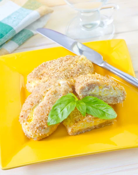 Kuřecí cordon bleu — Stock fotografie