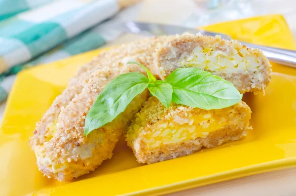 Kuřecí cordon bleu — Stock fotografie