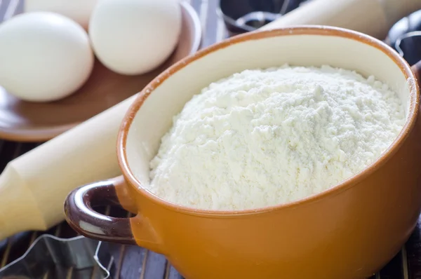 Ngredients for dough — Stock Photo, Image