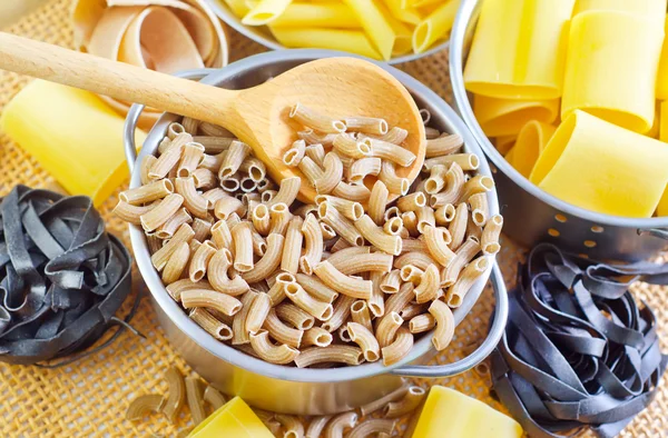 Different raw pasta — Stock Photo, Image