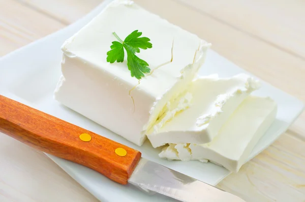 White cheese — Stock Photo, Image