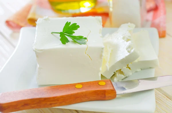 White cheese — Stock Photo, Image