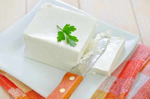 White cheese — Stock Photo, Image