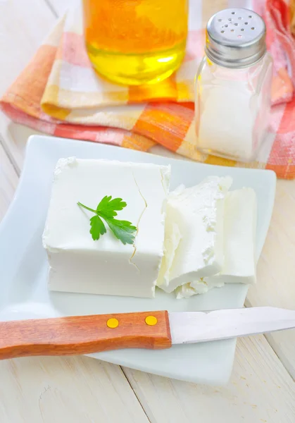 White cheese — Stock Photo, Image