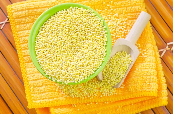 Millet in a bowl — Stock Photo, Image