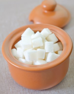 suiker in een klei pot