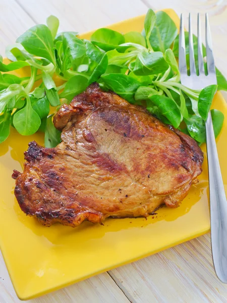 Steak on the plate — Stock Photo, Image