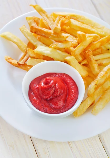 Potato with sauce — Stock Photo, Image