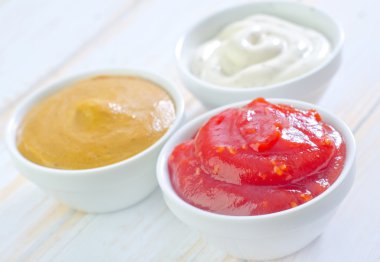sauces in bowls clipart
