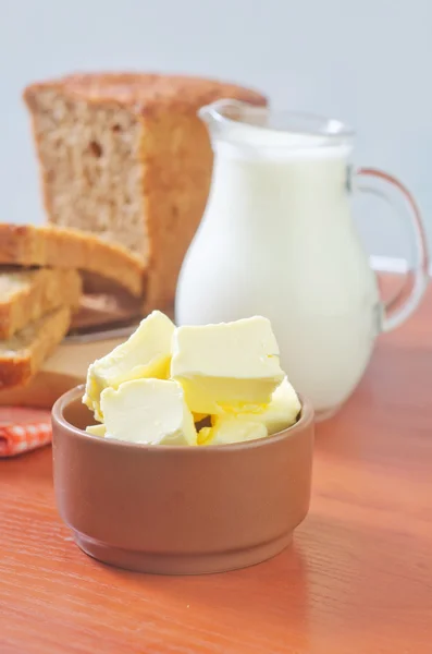 Pane con burro — Foto Stock