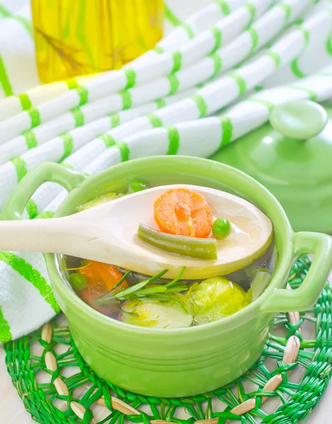 Вегетаріанські суп — стокове фото
