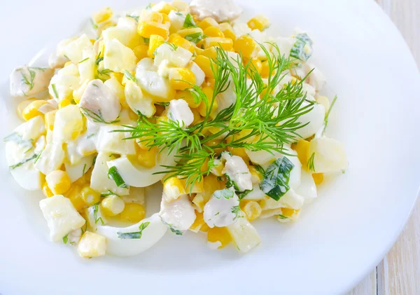 Salată proaspătă cu pui — Fotografie, imagine de stoc