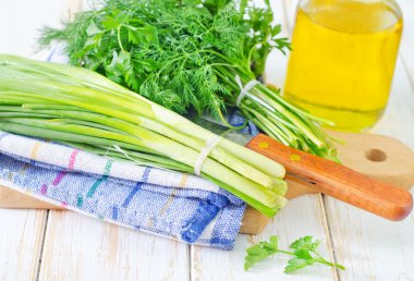 soğan ve diğer yeşillik