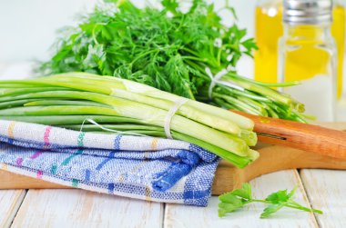 soğan ve diğer yeşillik