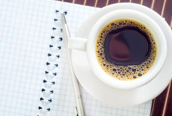 Coffee and note — Stock Photo, Image