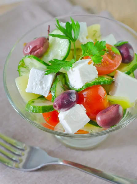 Greek salad — Stock Photo, Image