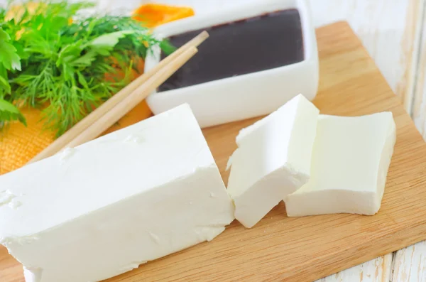 Tofu en la mesa — Foto de Stock