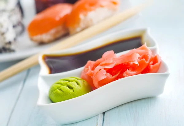 Accesorios de sushi — Foto de Stock