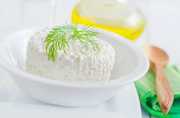 Fresh cottage cheese — Stock Photo, Image