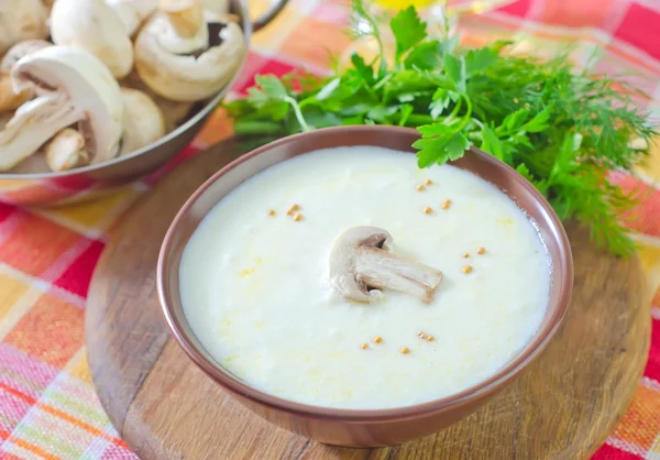 Champignon-Creme — Stockfoto