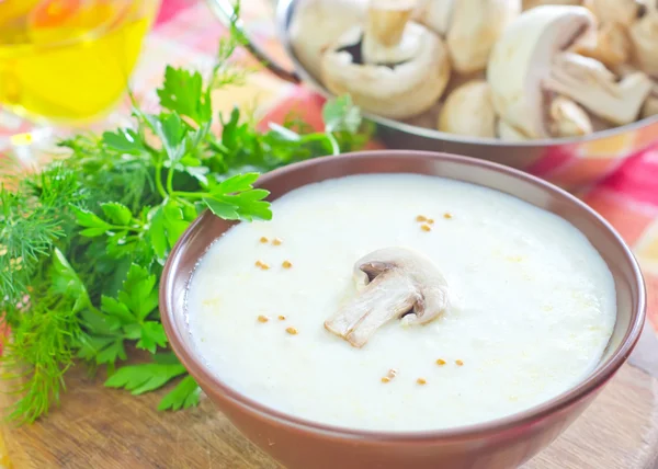 Champignon-Creme — Stockfoto