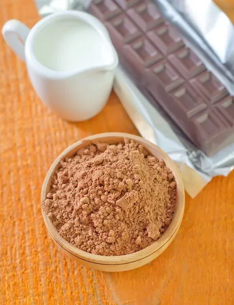 Cocoa in a bowl — Stock Photo, Image