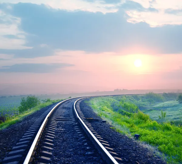 Ferrocarriles — Foto de Stock