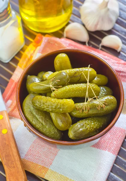 Traditional ukrainian salt pickles — Stock Photo, Image