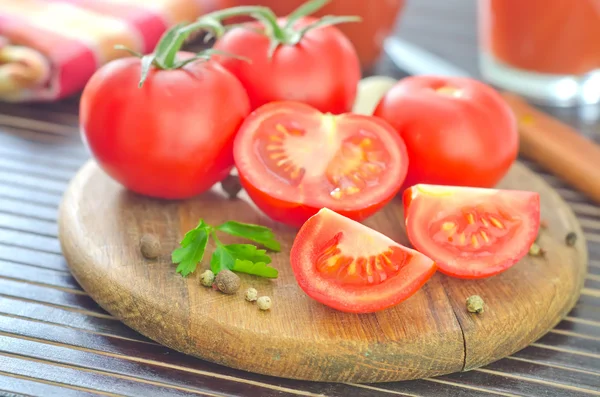 Tomates en rodajas — Foto de Stock