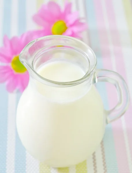 Mléko v džbánu — Stock fotografie