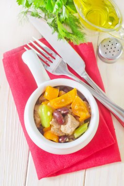 fırında etli sebze