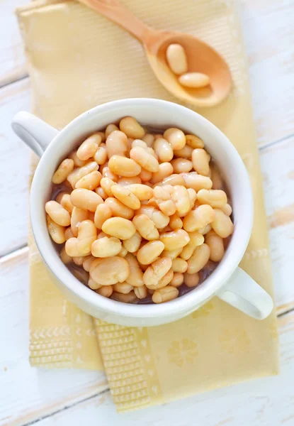 White beans in bowl — Stock Photo, Image