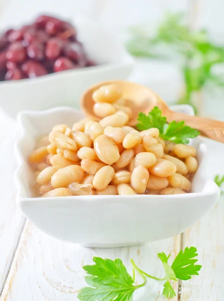 Red and white beans — Stock Photo, Image