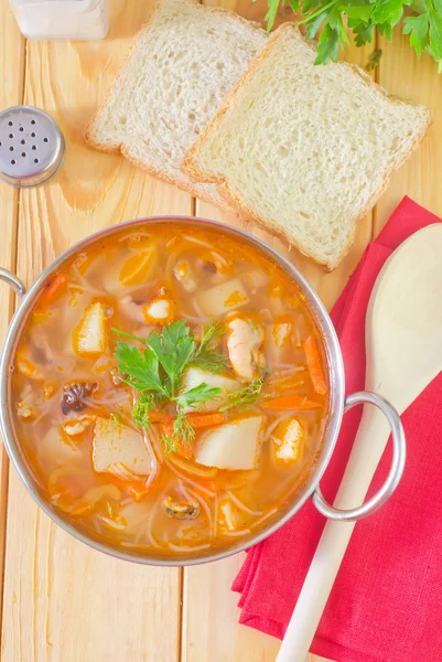 Fresh soup — Stock Photo, Image