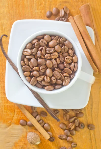 Coffee and aroma spice — Stock Photo, Image