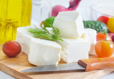 Yunan salatası için malzemeler