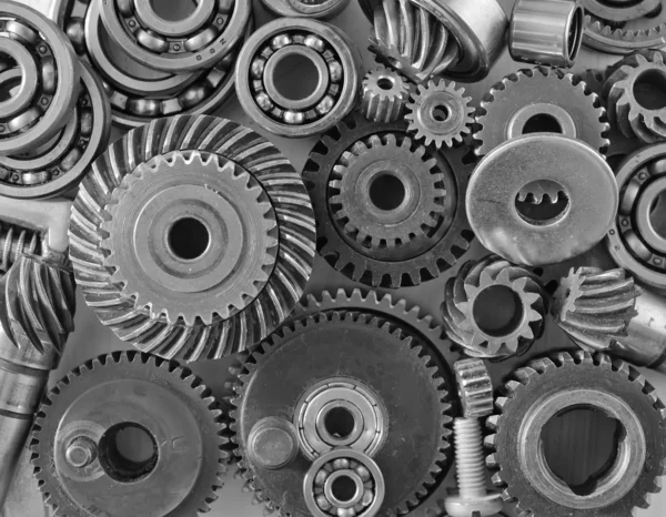 Metal gears and bearings — Stock Photo, Image