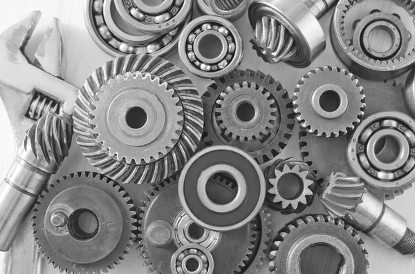 Metal gears and bearings — Stock Photo, Image