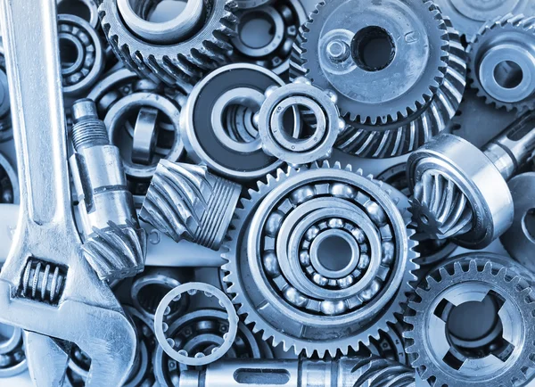 Metal gears and bearings — Stock Photo, Image