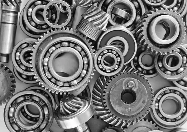 Metal gears and bearings — Stock Photo, Image