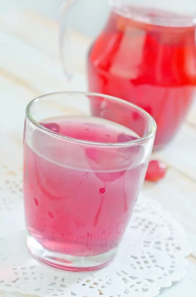 Drink from strawberry — Stock Photo, Image