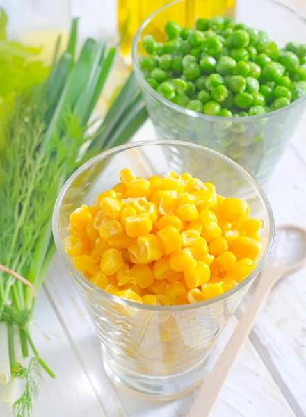 Corn and peas — Stock Photo, Image