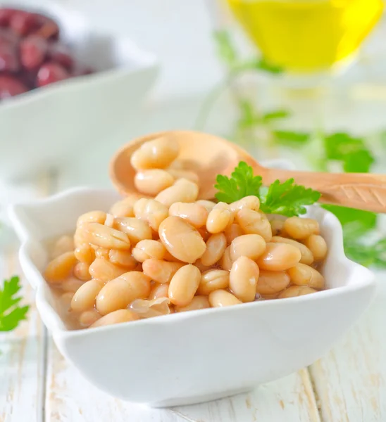 White and red beans — Stock Photo, Image