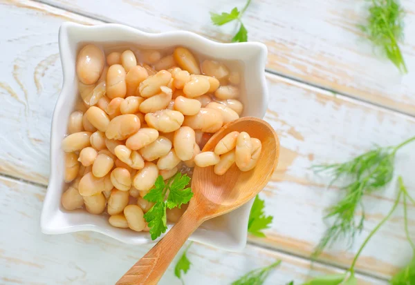 White and red beans — Stock Photo, Image