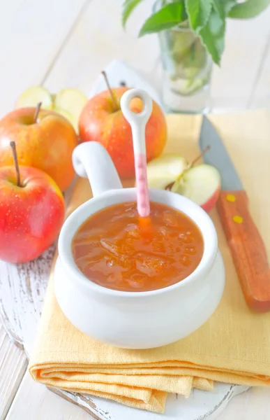 Æbler og marmelade - Stock-foto