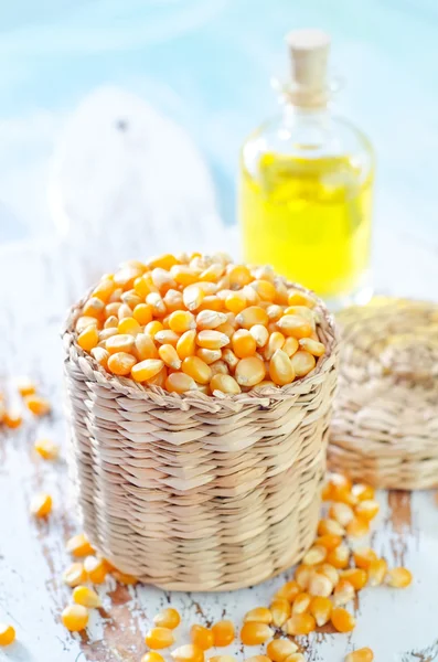 Corn en olie — Stockfoto